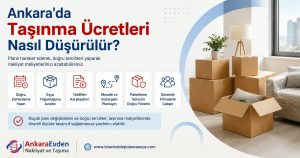 Ankara'da taşınma ücretlerini azaltmaya yardımcı olabilecek planlama yöntemleri